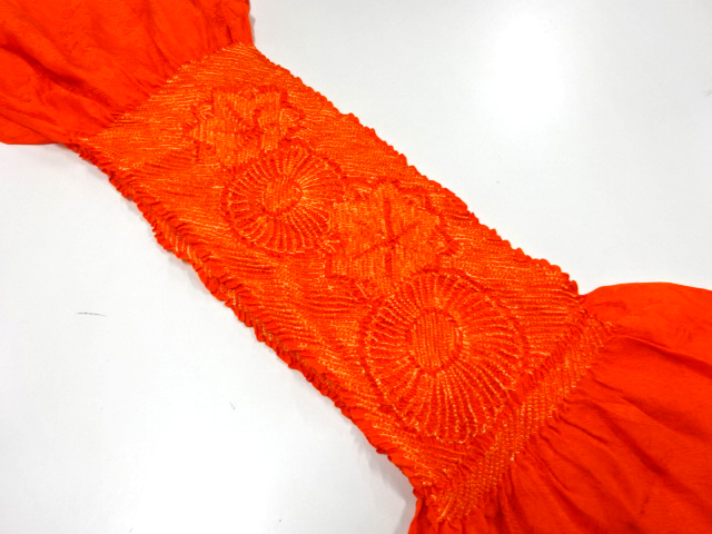 リサイクル　絞り帯揚げ